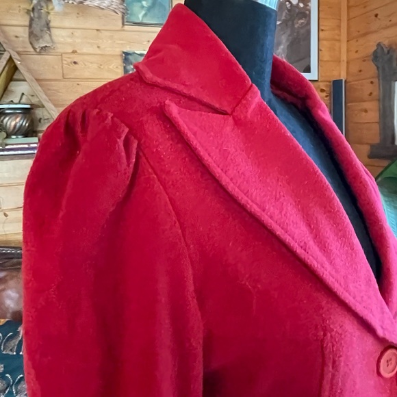 Red pea coat - Picture 6 of 7